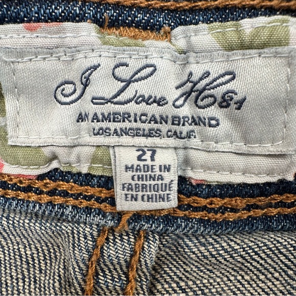 I love H81 Blue Denim Shorts with Stitch and Distressed Detail- Size: 21 - Picture 2 of 14